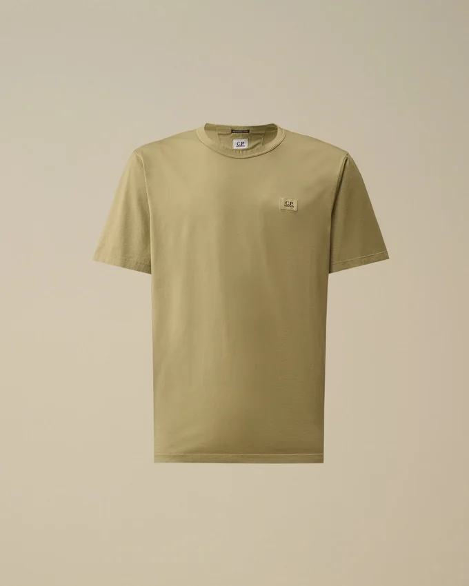 Camiseta de manga corta con parche, de jersey mercerizado 70/2 Gasato