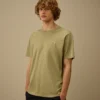 Camiseta de manga corta con parche, de jersey mercerizado 70/2 Gasato