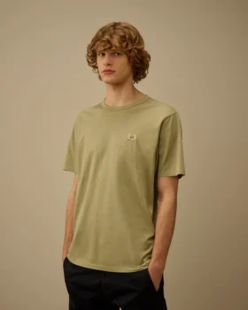 Camiseta de manga corta con parche, de jersey mercerizado 70/2 Gasato
