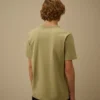 Camiseta de manga corta con parche, de jersey mercerizado 70/2 Gasato