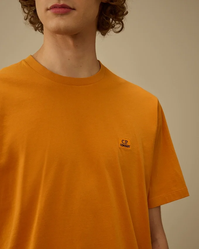 Camiseta de manga corta con parche de logotipo de jersey 30/1