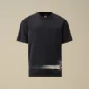 Camiseta de manga corta de jersey 24/1 con logotipo en la parte inferior