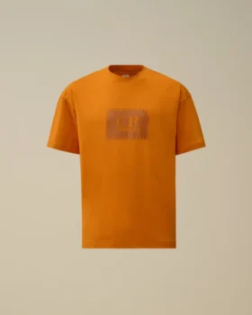 Camiseta de manga corta de jersey 30/1 con etiqueta con el logotipo