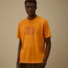 Camiseta de manga corta de jersey 30/1 con etiqueta con el logotipo