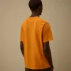 Camiseta de manga corta de jersey 30/1 con etiqueta con el logotipo
