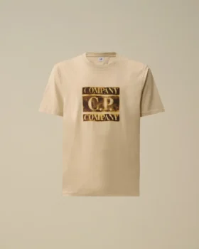 Camiseta de manga corta de jersey 30/1 con logotipo descolorido