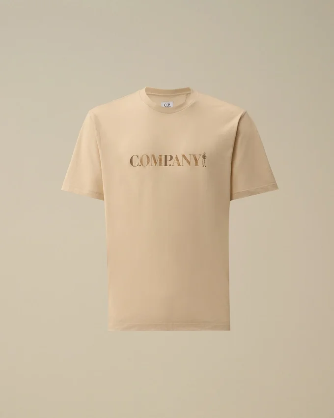 Camiseta de manga corta de jersey 30/1 con logotipo en el pecho