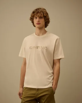 Camiseta de manga corta de jersey 30/1 con logotipo en el pecho