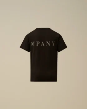 Camiseta de manga corta de jersey de algodón 30/1 para menores de 16 años con logotipos en el pecho y la espalda