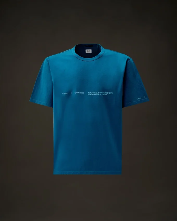 Camiseta de manga corta de jersey mercerizado de la Metropolis Series