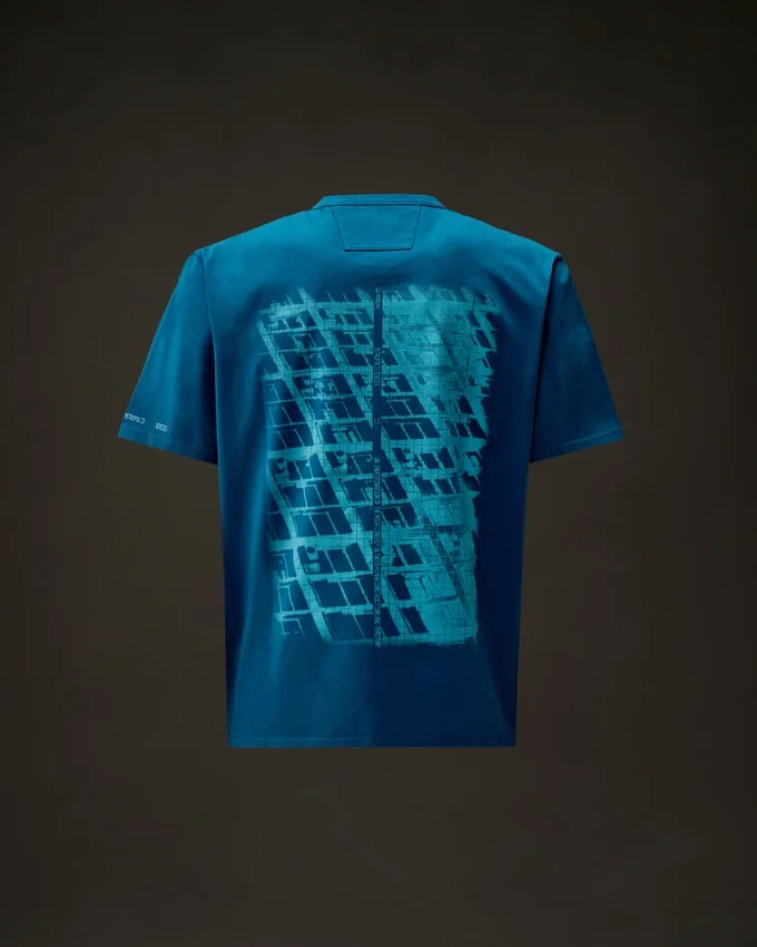 Camiseta de manga corta de jersey mercerizado de la Metropolis Series