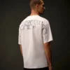 Camiseta de manga corta de jersey mercerizado de la Metropolis Series con bordado en la espalda