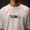 Camiseta de manga corta de jersey mercerizado de la Metropolis Series con bordado en la espalda
