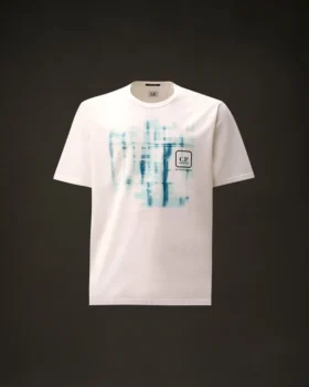 Camiseta de manga corta de la Metropolis Series, de jersey mercerizado, con logotipo gráfico