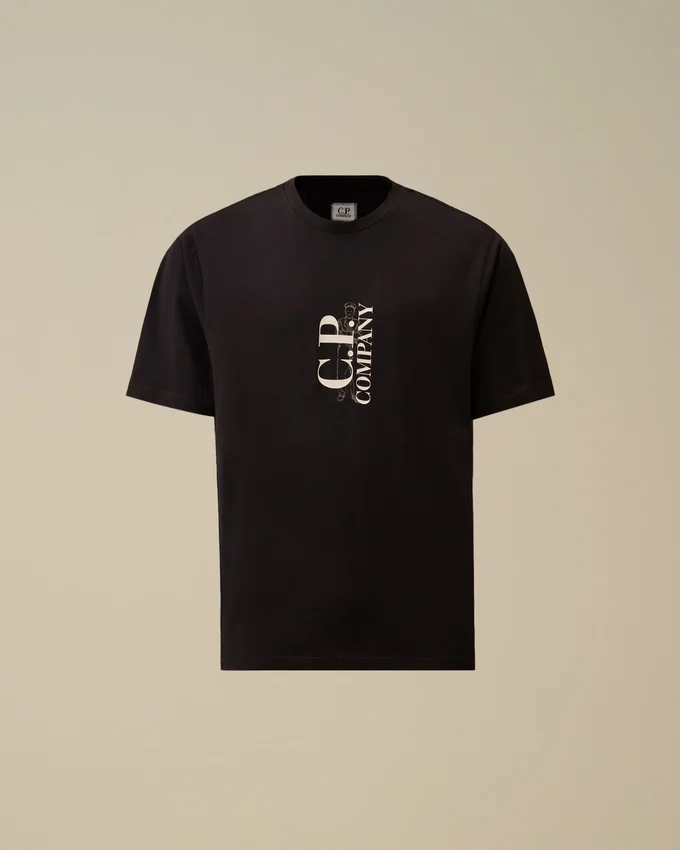 Camiseta de manga corta estampada de jersey 30/1