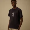 Camiseta de manga corta estampada de jersey 30/1