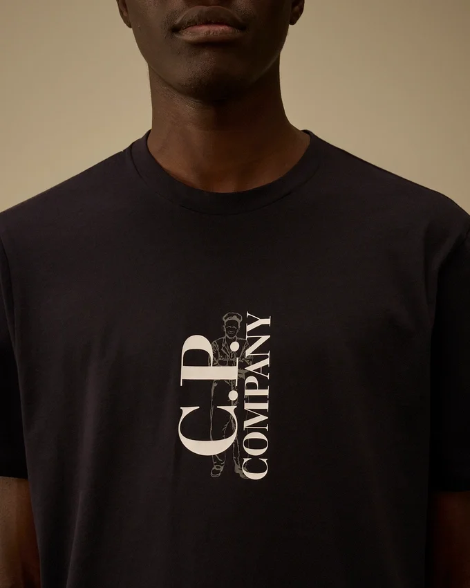 Camiseta de manga corta estampada de jersey 30/1