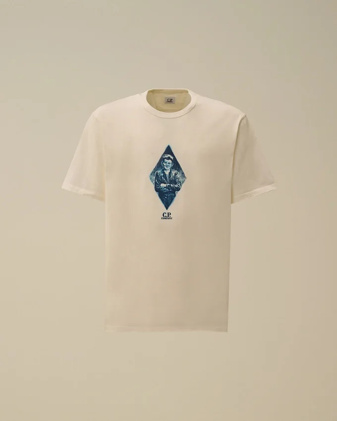 Camiseta de marinero británico de manga corta de jersey compacto 20/1