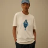 Camiseta de marinero británico de manga corta de jersey compacto 20/1