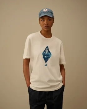 Camiseta de marinero británico de manga corta de jersey compacto 20/1
