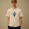 Camiseta de marinero británico de manga corta de jersey compacto 20/1