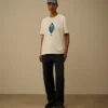 Camiseta de marinero británico de manga corta de jersey compacto 20/1