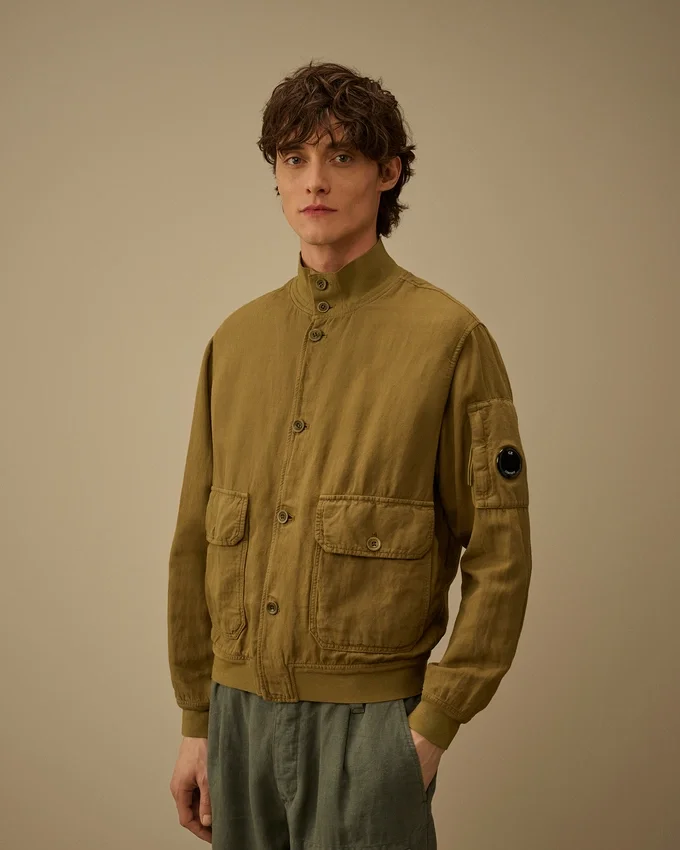 Chaqueta bomber «Broken Twill Lens»