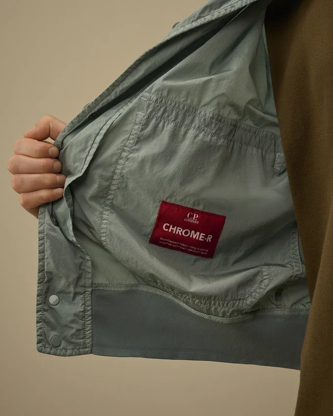 Chaqueta bomber con botones Chrome-R