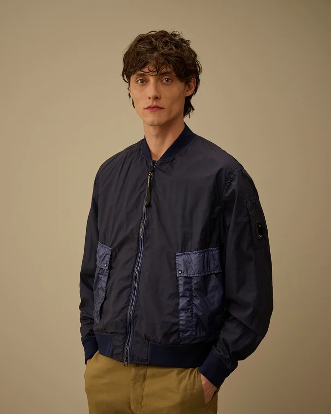Chaqueta bomber con lente mixta Bi-TM