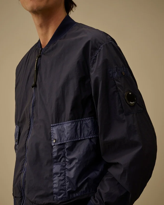Chaqueta bomber con lente mixta Bi-TM