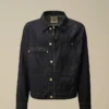 Chaqueta de denim 3/1 con cremallera