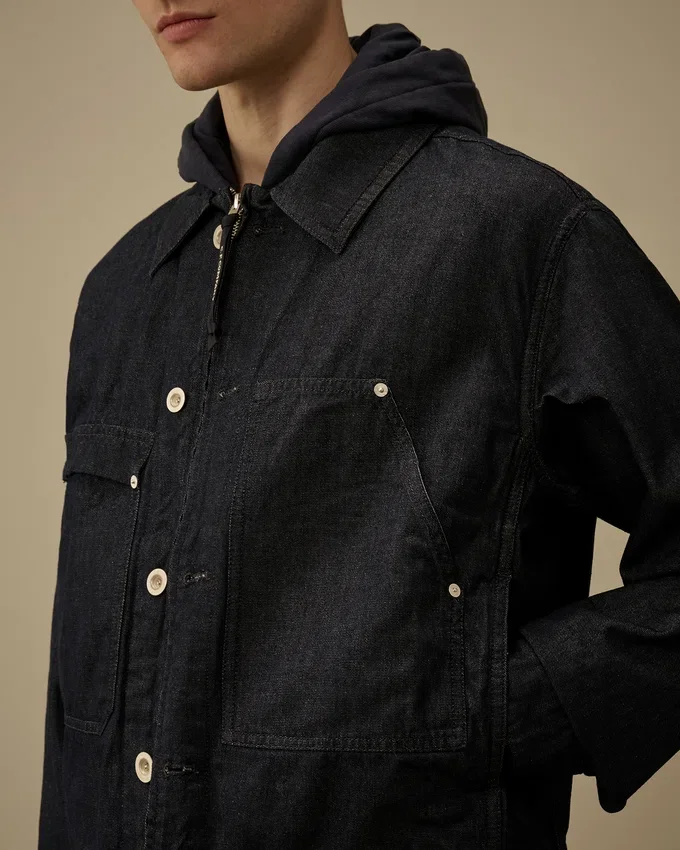 Chaqueta de denim 3/1 con cremallera