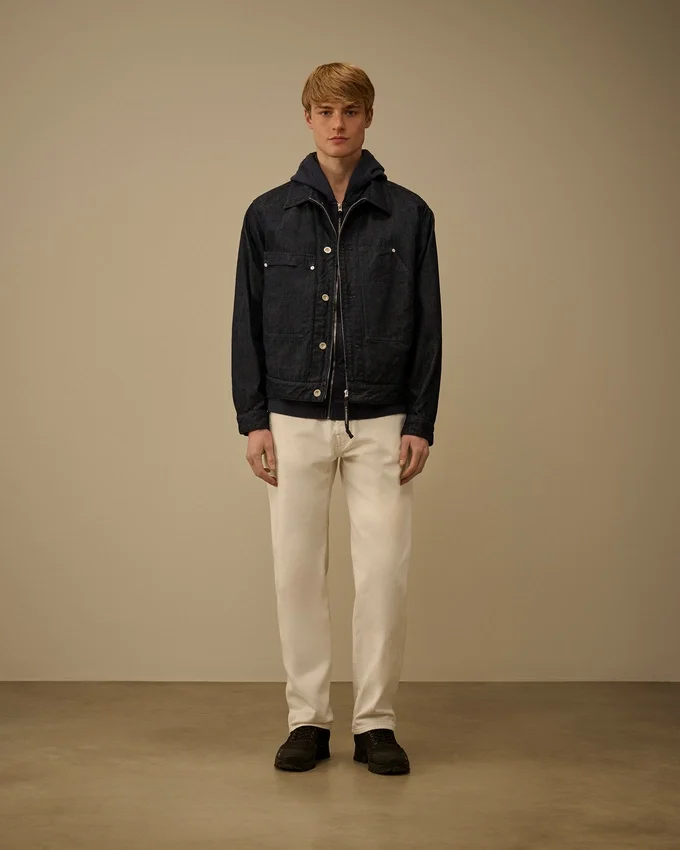 Chaqueta de denim 3/1 con cremallera