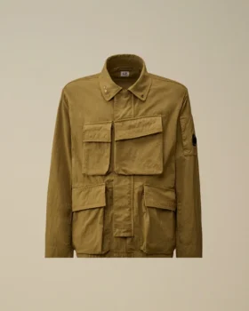 Chaqueta de sarga con cremallera para gafas de sol