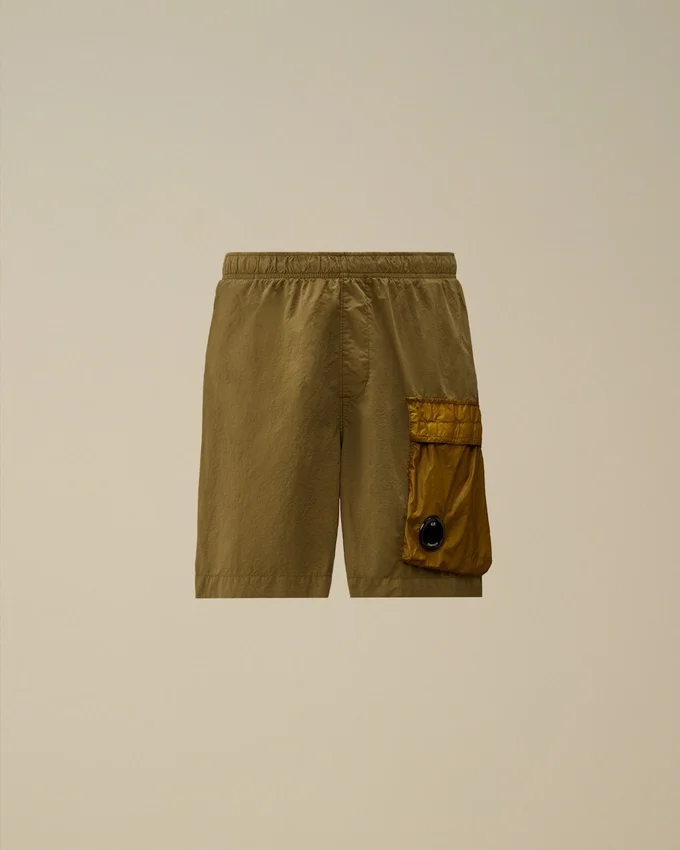 Flatt Nylon Mixed Lens Cargo Swim Shorts