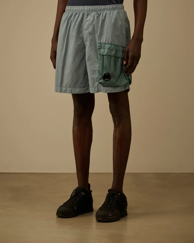 Flatt Nylon Mixed Lens Cargo Swim Shorts