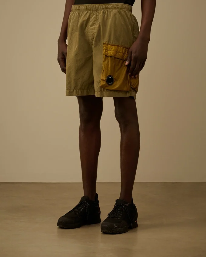 Flatt Nylon Mixed Lens Cargo Swim Shorts