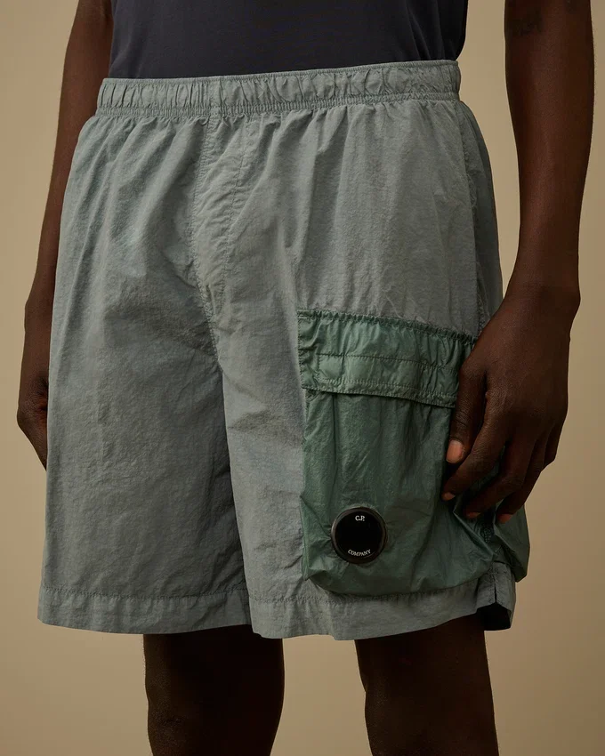 Flatt Nylon Mixed Lens Cargo Swim Shorts