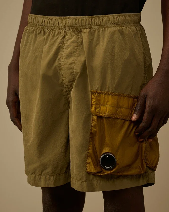 Flatt Nylon Mixed Lens Cargo Swim Shorts