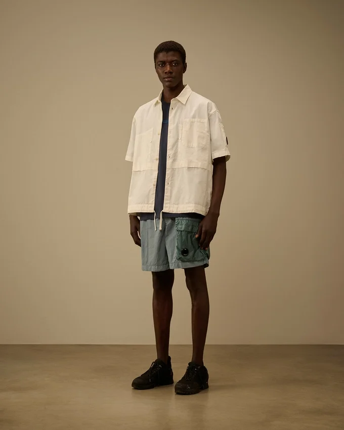 Flatt Nylon Mixed Lens Cargo Swim Shorts