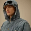Goggle Jacket de 50 Fili, teñida al índigo y blanqueada