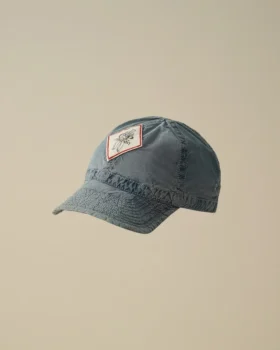 Gorra de 50 Fili blanqueada al índigo
