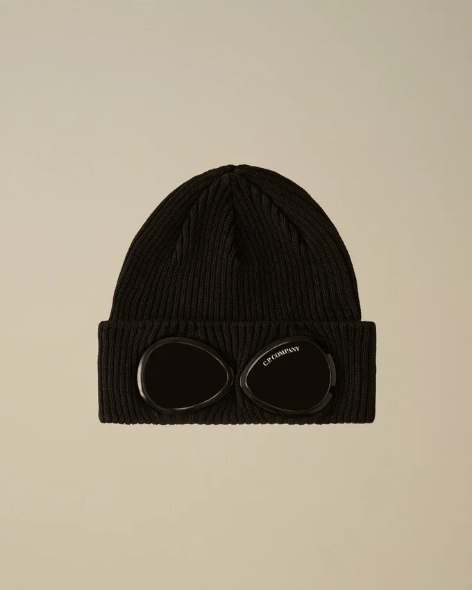 Gorro de punto de algodón U16 con diseño de Goggle
