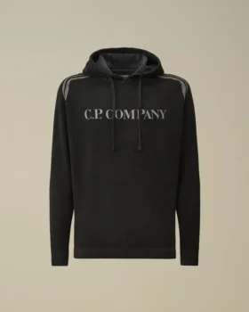 Jersey con capucha de chenilla de algodón teñido dos veces