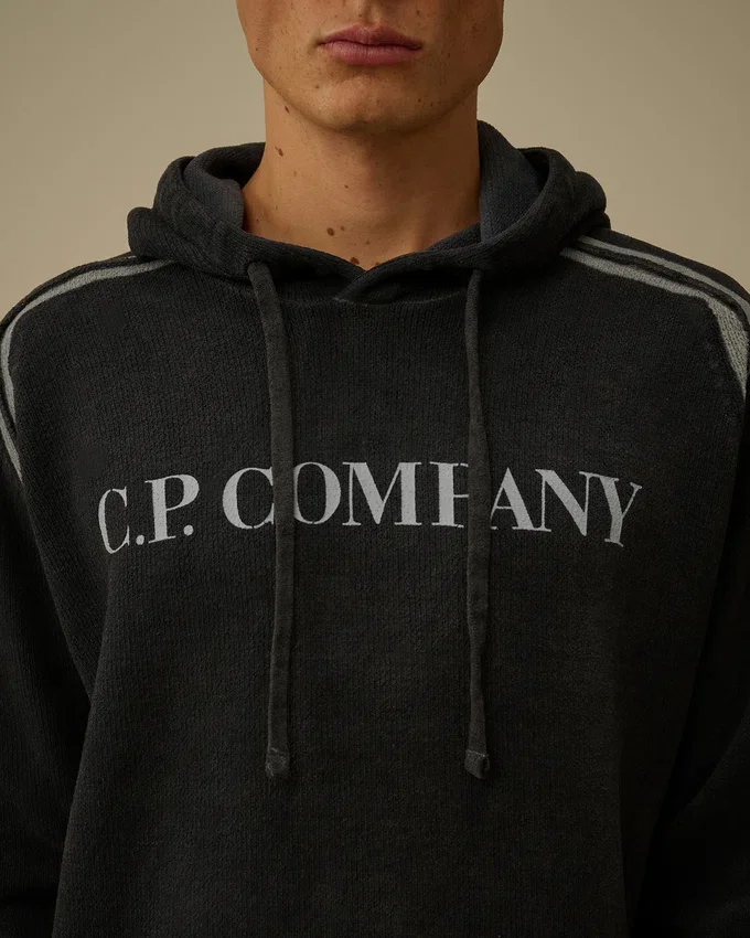 Jersey con capucha de chenilla de algodón teñido dos veces
