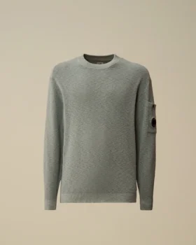 Jersey de cuello redondo «Lens» de algodón y nailon