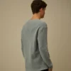 Jersey de cuello redondo «Lens» de algodón y nailon