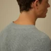 Jersey de cuello redondo «Lens» de algodón y nailon