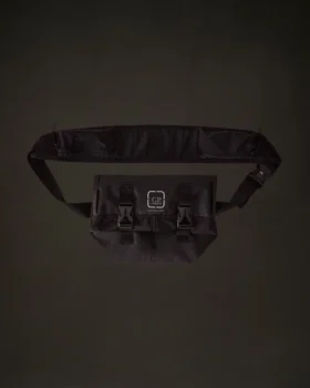Metropolis Series rubber rep backpack with transformable design and logo