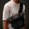 Metropolis Series rubber rep backpack with transformable design and logo
